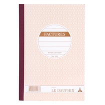 Manifold autocopiant 210X148 Factures 50 tripli - Avoine - x 5 - Le Dauphin