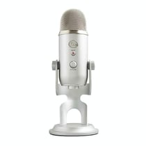Microphone USB Condensateur Noir Polyvalent Haute Qualité Pour Enregistrement Argent YONIS