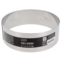 Cercle à vacherin inox H 6 cm Ø 18 cm