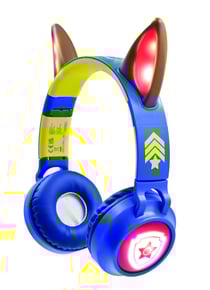 Casque lumineux pliable Bluetooth et filaire Chase de La Pat' Patroulle avec limitation du volume