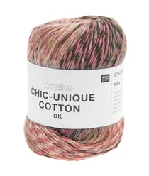 Pelote de coton Creative Chic-Unique Cotton DK 100g de Rico Design : L’alliance parfaite de la créativité et de la légèreté 02 Berries