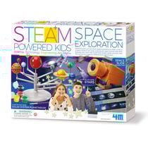 4M STEAM EDUCATIONS: EXPLORATION SPATIALE, fonctionne sur piles 3x1.5V AAA (excl.), instructions détaillées incluses, en boîte, 5+ - Version Anglaise
