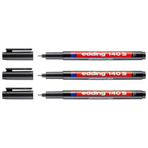 Lot de 3 marqueurs permanents - EDDING - Pointe extra fine 0,3 mm - Noir