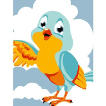 LUC - Kit canevas enfant Oiseau 20x25cm