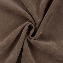 Tissu Velours milleraies uni Marron noix