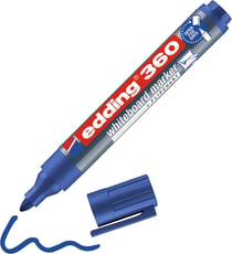 Marqueur pour tableaux blancs pointe ronde 1,5-3 mm - Edding - Bleu - edding 360