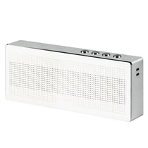 Enceinte Bluetooth Multifonction Mains-Libres Avec Micro Support TF Silver Argent YONIS