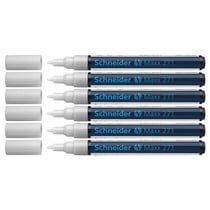 Lot de 6 Marqueurs peinture Maxx 271 blanc SCHNEIDER
