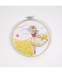Kit de Broderie - Tulipes Romantiques - DMC Blanc