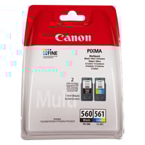 2 cartouches d'imprimante Canon PG560 noir CL561 couleur