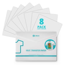 LOKLiK – Papier de Transfert Thermique – Clair – Lot de 8