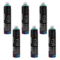 Lot de 6 Sprays de Peinture Mega Colors 600ml - Vert Paris - Mtn