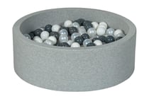 Piscine à balles blanc, perle, gris - 300 balles