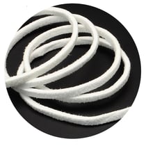 3 Metres de CORDON PLAT SUEDINE aspect daim Blanc - creation bijoux perles