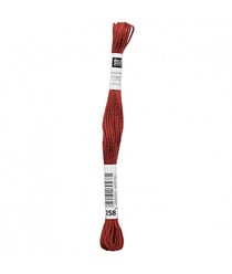 Fil à broder mouliné Uni - Rico Design 258 Rouge