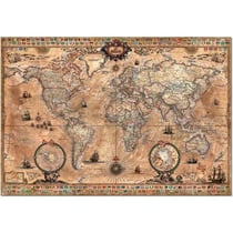 Puzzle mappemonde 1000 pieces - collection carte du monde - educa 15159