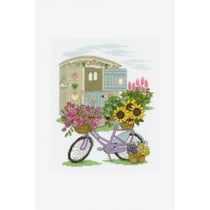 DMC - Kit Point de Croix Flowery Bicycle
