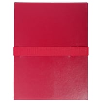 Chemise dos extensible balacron et sangle scratch. - Bordeaux - x 10 - Exacompta