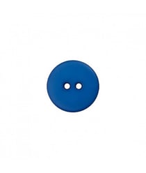 Carte de 2 boutons Polyester Bleu roi 25mm - Union Knopf Bleu