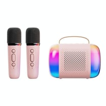 Microphone Bluetooth Portable Étanche Son Puissant Autonomie Longue Durée Rose YONIS