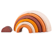 Arc-en-ciel empilable naturel - Bigjigs Toys