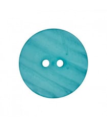 Carte de 2 boutons Polaire Turquoise 28mm - Union Knopf Turquoise Bleu