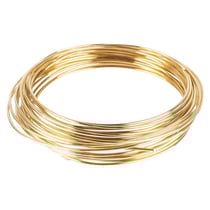 Fil en laiton, 1,0 mm ø, 4 m