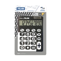 Blister calculatrice noire 10 chiffres grandes touches