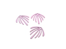 4 Breloques feuille 22*20mm Rose