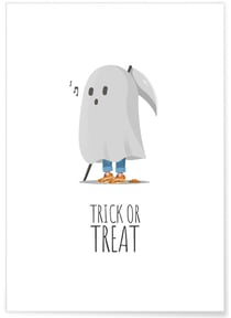 Affiche Trick or Treat | A3 : 29,7x42cm