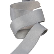 Elastique microfibre ultra doux gris clair au mètre