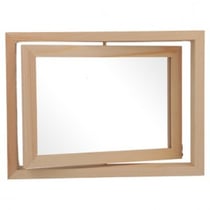 Cadre en bois pivotant à décorer - 15 x 19,5 cm