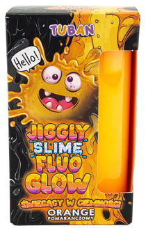 Slime Jiggly Fluo Glow - Orange - Tuban