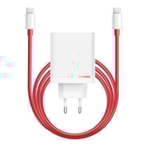 Oneplus Chargeur Secteur 120W Double Port USB et USB C avec Câble 1m Blanc