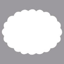 Perforatrice fantaisie: Ovale bord déco, 8cm, (3"),