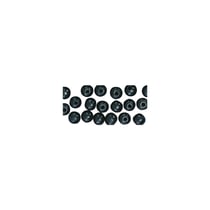 Perle à  grand trou, polies, 10/8 mm, 39 pces, noir