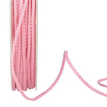 Bobine 30m cordelière polyester 2mm fuchsia clair