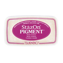 StazOn Tampon encreur pigmenté, rose oeillet, 9,6x5,5x2,2cm