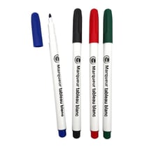 Marqueurs tableau blanc effaçable Pointe fine 4 pièces