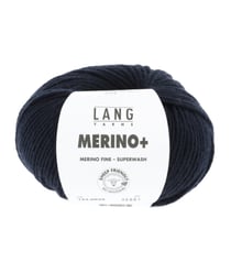 Pelote de Laine à tricoter MERINO + (PLUS) - Lang Yarns Bleu (025)