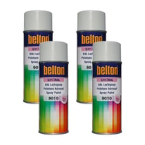4 sprays de peinture Belton Spectral RAL9010 Blanc pur brillant 400ml