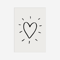 Carte postale - Jenzhen - Coeur - 14,8 x 10,5 cm - Made in France