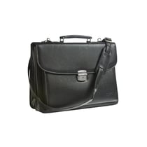 Cartable - Professionnel - 2 Compartiments - Noir - Imitation cuir - Cristo