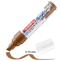 Marqueur Acrylic Edding 5000 - Pointe Large biseautée - Noisette