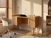 Bureau MDF Marron clair RATANA - Beliani
