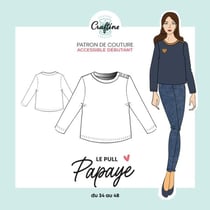 Patron Craftine Pull Papaye - Format Papier