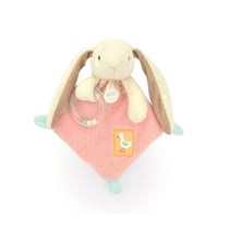 Doudou hochet Lapin Ciboulette - 21 cm