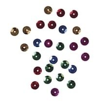 Mélange paillettes - Coul. de base, ø6mm, 6  couleurs à 7g, 42g
