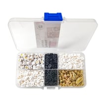 MégaCréa DIY - Perles plates heishi Assortiment 1000 pièces