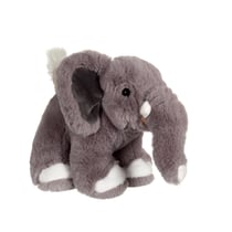 Peluche - Éléphant gris debout - 24 cm